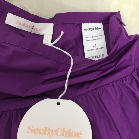 SEE BY CHLOÉ ruffle layer A-line mini skirt - Picture 4 of 8